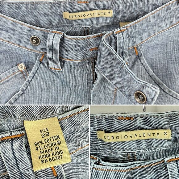 Sergio Valente Women’s Blue Jeans Bermuda Shorts Size 29 Stretch - Picture 10 of 15